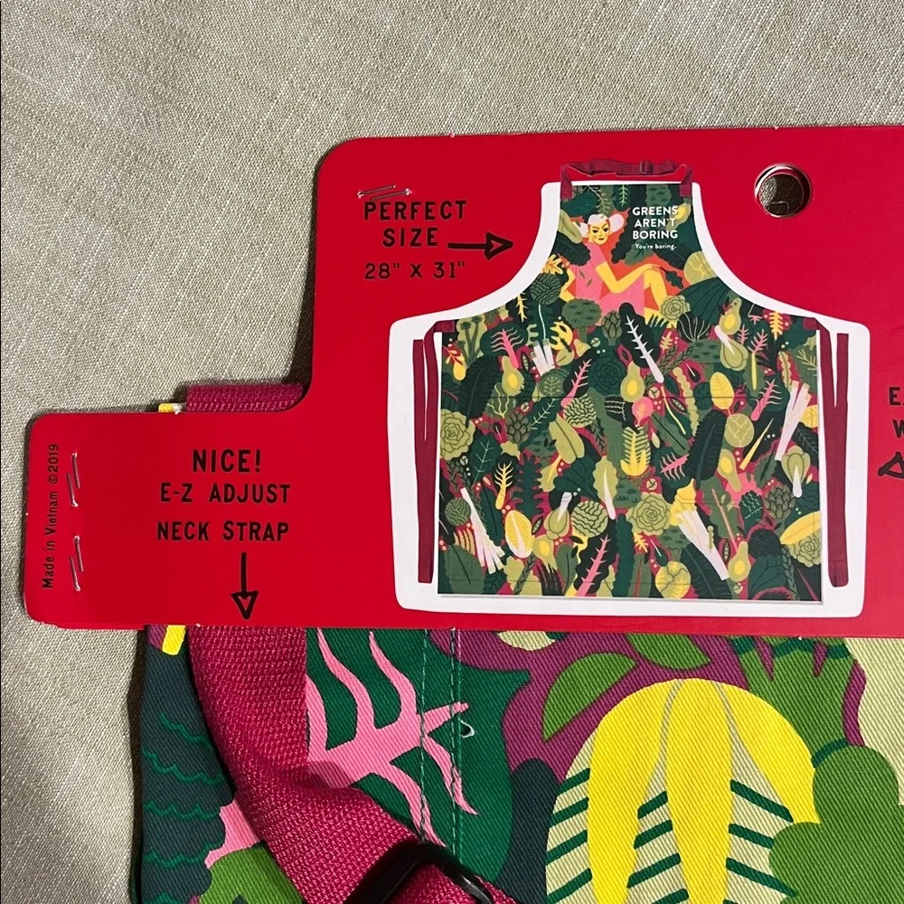 Blue Q Apron Greens aren’t boring Heavy Cotton Twill New Unisex - Picture 3 of 5